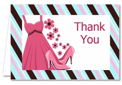 Party Dress | Sweet 16 - Birthday Party Thank You Cards